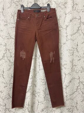 Aeropostale Rust Brown Stretch Ankle Jeggings Size 2